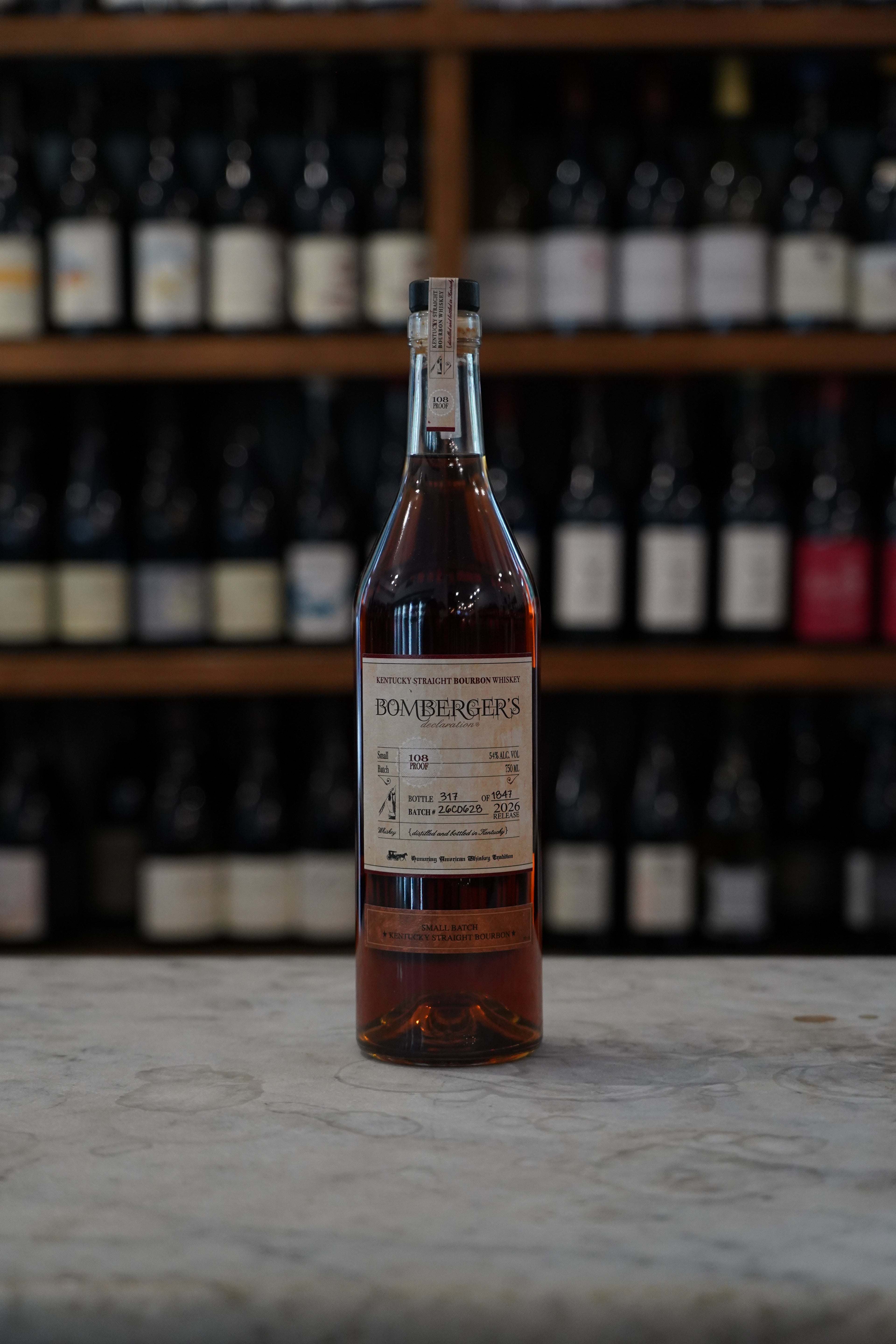 Bomberger's Kentucky Straight Bourbon Whiskey