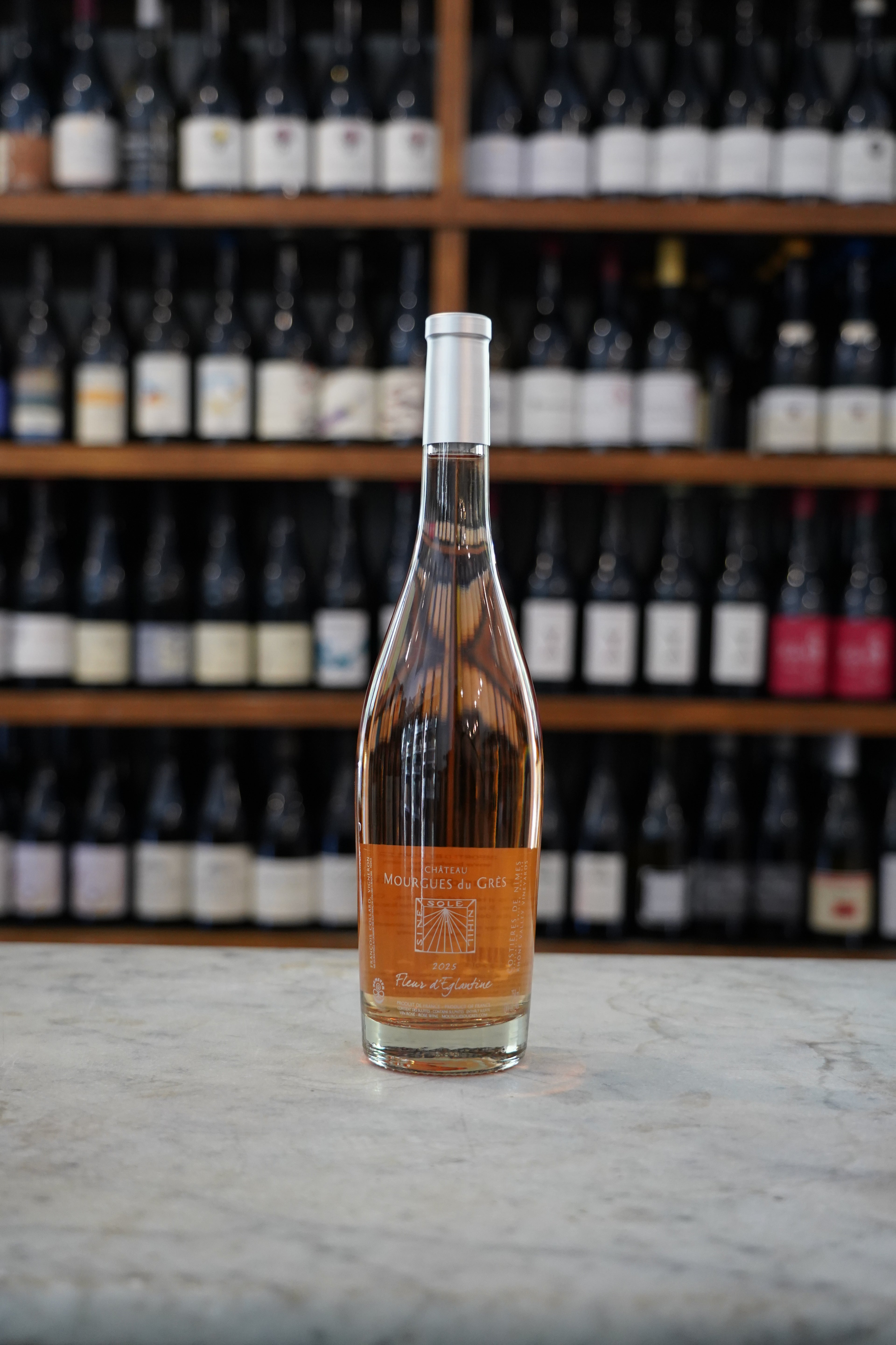Chateau Mourgues du Gres Costieres de Nimes Fleur d'Eglantine Rose
