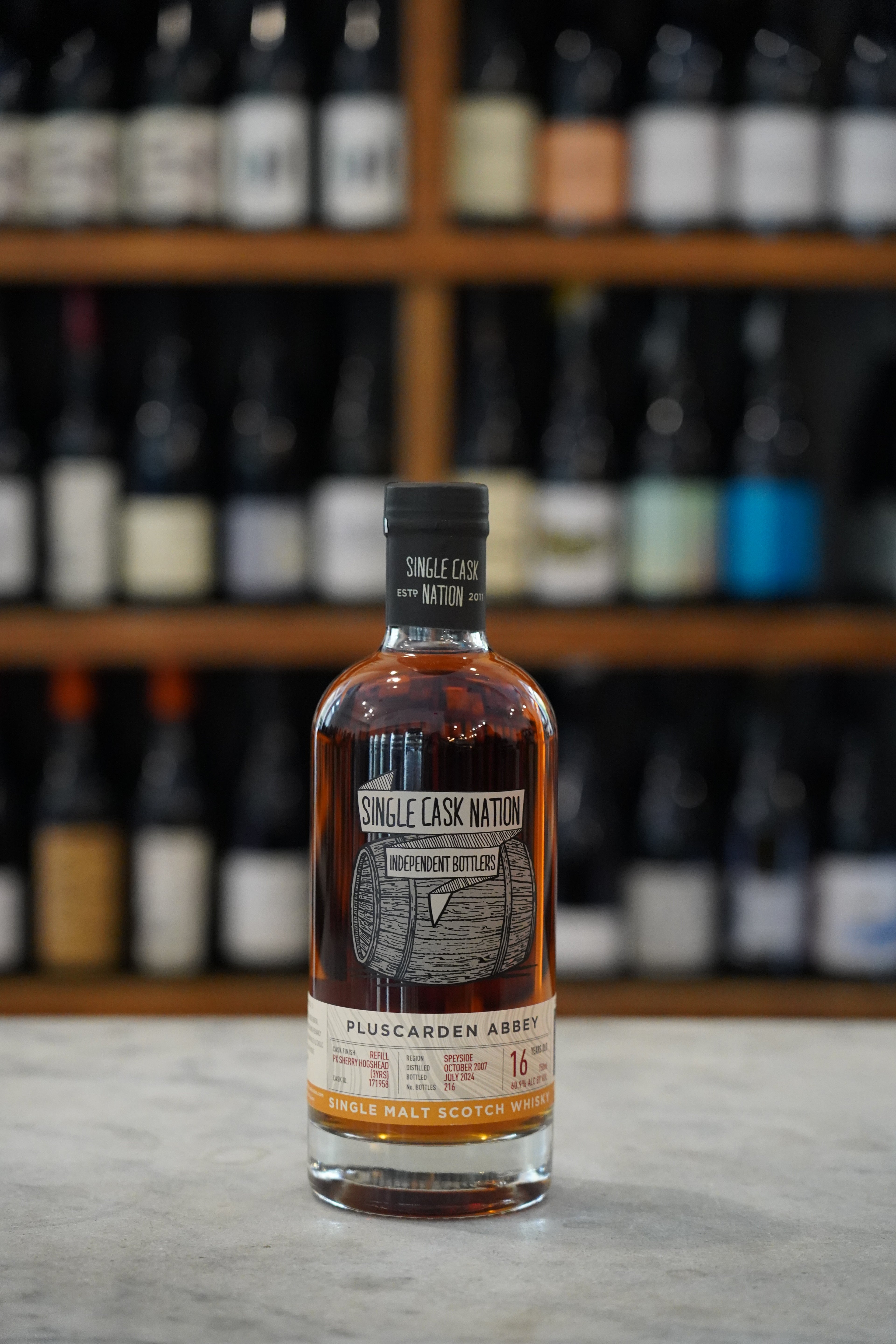 Single Cask Nation Pluscarden Abbey 2007 - 16 Year 'Refill PX - Cask 171958'