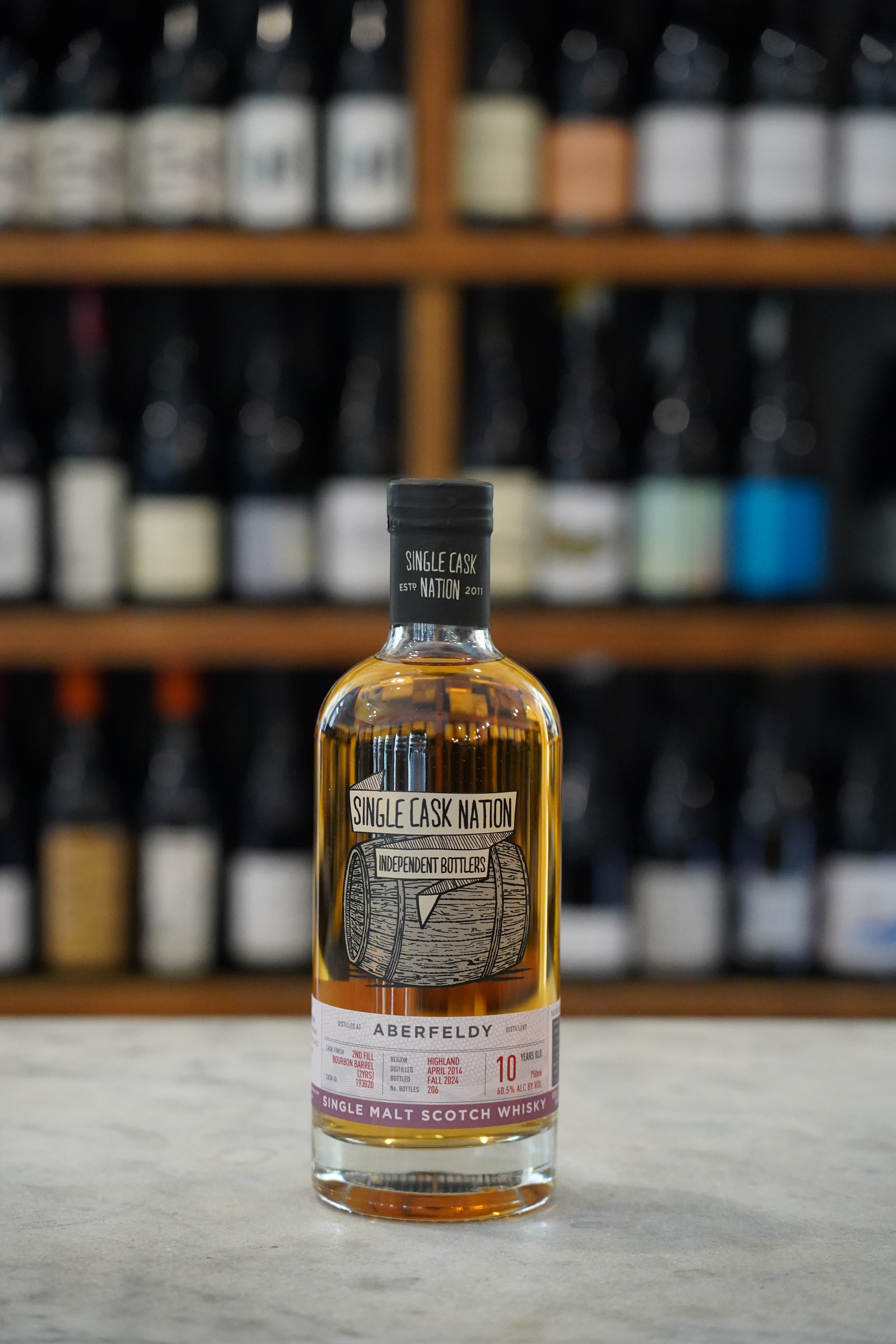 Single Cask Nation Aberfeldy 2014 - 10 Year '2nd Fill Bourbon - Cask 193020'